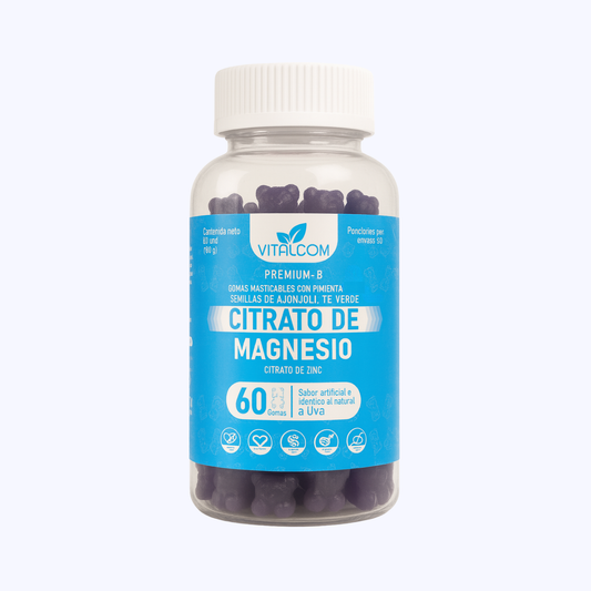 GOMAS CITRATO DE MAGNESIO VITALCOM X60
