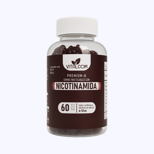 GOMAS NICOTINAMIDA VITALCOM X60