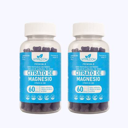 GOMAS CITRATO DE MAGNESIO VITALCOM X60