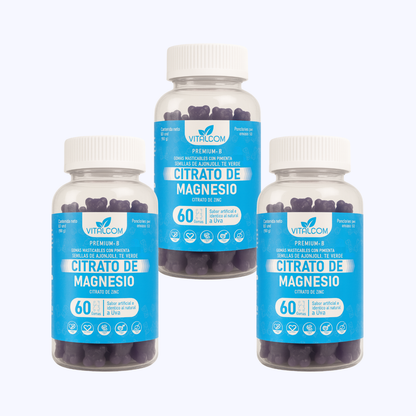 GOMAS CITRATO DE MAGNESIO VITALCOM X60