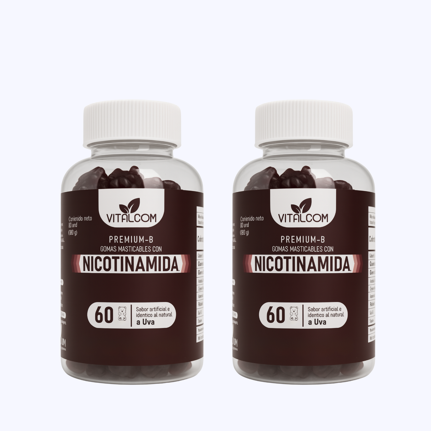 GOMAS NICOTINAMIDA VITALCOM X60