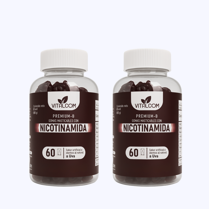 GOMAS NICOTINAMIDA VITALCOM X60