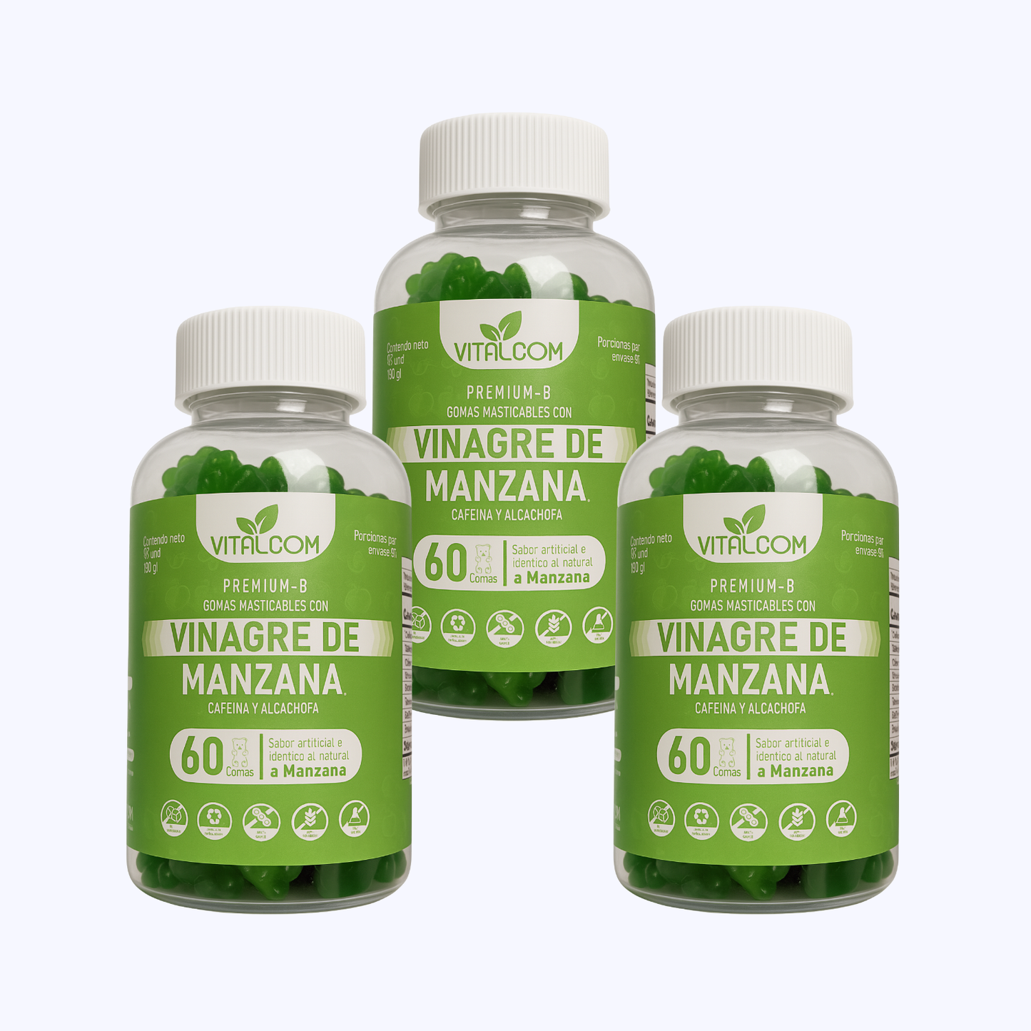 GOMAS DE VINAGRE DE MANZANA