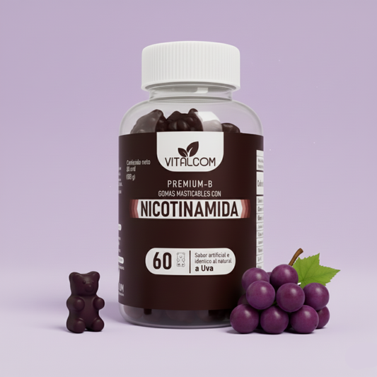 GOMAS NICOTINAMIDA VITALCOM X60