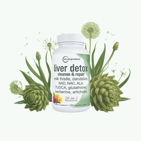 Liver Detox 20 en 1 – Suplemento Detox para la Limpieza y Reparación del Hígado (120 Cápsulas)