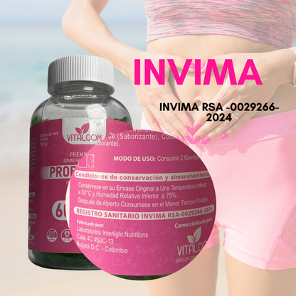 GOMAS PROBIOTICOS VITALCOM X60